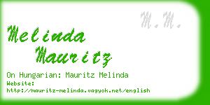 melinda mauritz business card